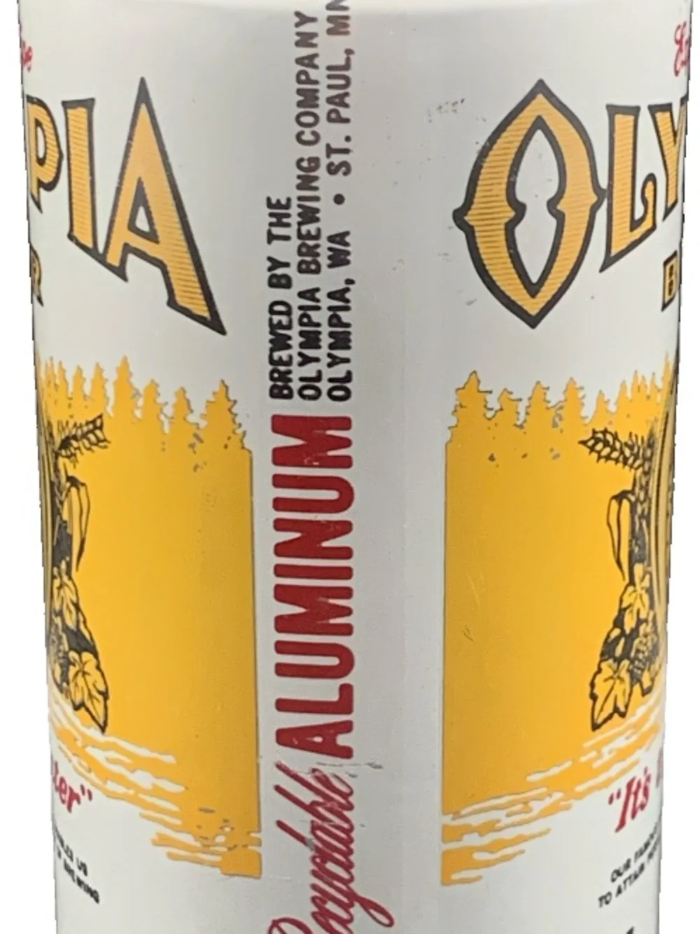 Vintage Beer Can Olympia Beer It's In The Water Export Type Pull Tab Empty